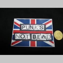 Punks not Dead nálepka 10x7cm