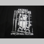 Animal Liberation - Stop animal Testing  pánske tričko 100%bavlna značka Fruit of The Loom