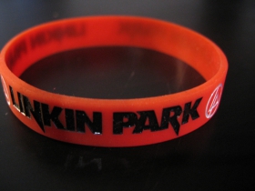 Linkin Park pružný silikónový náramok s vyrazeným motívom 