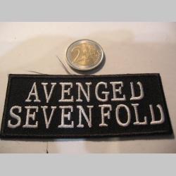 Avenged Sevenfold nažehľovacia vyšívaná nášivka (možnosť nažehliť alebo našiť na odev) materiál 100%bavlna 