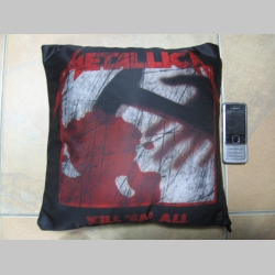 Metallica, vankúšik cca.30x30cm 100%polyester