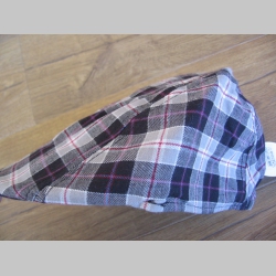 čiapka Rude Boy škótske káro TARTAN BORDO  materiál 30% bavlna 70%polyester, vzadu pružný patent pre prisposobenie veľkosti