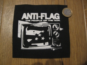 Anti Flag  malá potlačená nášivka rozmery cca. 12x12cm (neobšívaná)