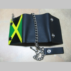 Jamaica, kožená peňaženka s retiazkou a karabínkou