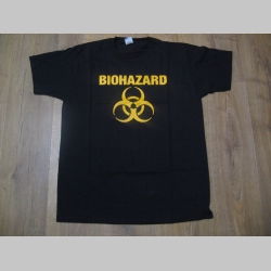 Biohazard čierne pánske tričko 100%bavlna značka Fruit of The Loom