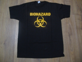 Biohazard čierne pánske tričko 100%bavlna značka Fruit of The Loom