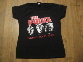 The Police čierne dámske tričko materiál 100% bavlna