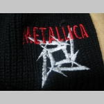 Metallica - čierna zimná čiapka so šiltom a vyšívaným logom materiál 100% akryl univerzálna veľkosť - posledný kus!!!