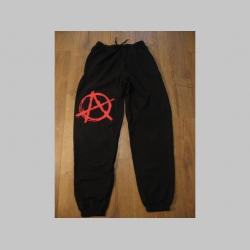 Anarchy áčko v krúžku čierne tepláky s tlačeným logom