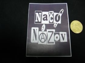 Načo Názov  nálepka 10x7cm