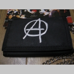 Anarchy - Peňaženka s výšívaným logom so zapínaním na suchý zips s kovovou retiazkou a karabínkou na zaistenie