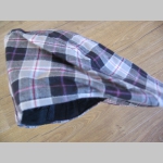 čiapka Rude Boy škótske káro TARTAN BORDO  materiál 30% bavlna 70%polyester, vzadu pružný patent pre prisposobenie veľkosti