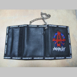 Anarchy, textilno-plastiková peňaženka s retiazkou a karabínkou