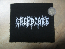 Grindcore  potlačená nášivka rozmery cca. 12x6cm (po krajoch neobšívaná)