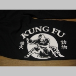 Kung Fu čierne tepláky s tlačeným logom