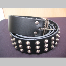 PRAV&Aacute; KOŽA- Top kvalita!!! Opasok vyb&iacute;jan&yacute; kužeľov&yacute;mi &scaron;picami niž&scaron;&iacute;mi s priemerom 7mm 3-Rad materi&aacute;l prav&aacute; koža!!! &scaron;&iacute;rka opasku 40mm