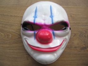 " TO "  klaun biela plastová maska " klaun " na zadnej časti gumička na uchytenie
