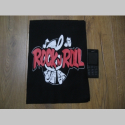 Rock n Roll, chrbtová nášivka veľkosť cca. A4 (po krajoch neobšívaná)