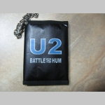 U2 koženková peňaženka s retiazkou a karabínkou