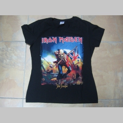 Iron Maiden - Trooper čierne dámske tričko materiál 100% bavlna