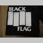 Black Flag čierne teplákové kraťasy s tlačeným logom