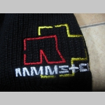Rammstein - čierna zimná čiapka so šiltom a vyšívaným logom materiál 100% akryl univerzálna veľkosť - posledný kus!!!
