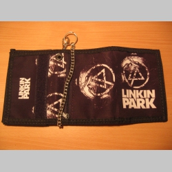Linkin Park, hrubá pevná textilná peňaženka s retiazkou a karabínkou