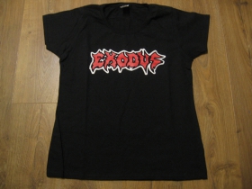 Exodus čierne dámske tričko materiál 100% bavlna