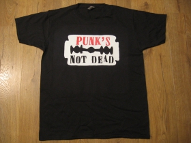 Punks not dead  pánske tričko čierne 100%bavlna 