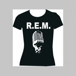 R.E.M. čierne dámske tričko 100%bavlna