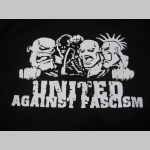 United Against Fascism čierne tielko materiál 100% bavlna značka Fruit of The Loom