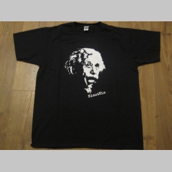Einstein čierne pánske tričko materiál 100% bavlna
