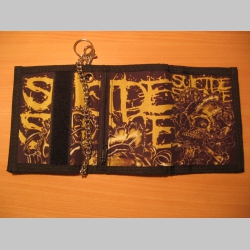 Suicide Silence, hrubá pevná textilná peňaženka s retiazkou a karabínkou