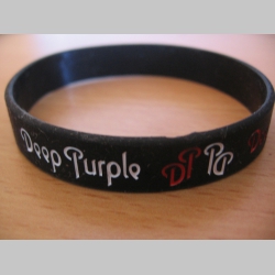 Deep Purple  pružný silikónový náramok s vyrazeným motívom 