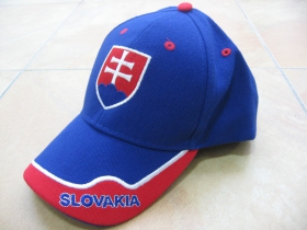Slovensko / Slovakia modrá šiltovka 100%bavlna univerzálna veľkosť