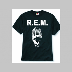 R.E.M. čierne pánske tričko 100%bavlna