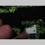 " MEXICO " hrubá bundomikina s kapucou "Klokanka " 80%bavlna 20%polyester farba: čierna s pruhmi v zeleno-bordovo-modrej farbe