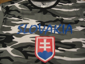 Slovakia pánske maskáčové tričko vzor METRO čierno-bielo-šedé materiál 100%bavlna