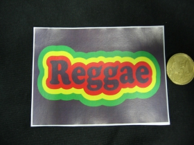 Reggae nálepka 10x7cm