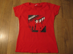 Kraftwerk d&aacute;mske červen&eacute; tričko materi&aacute;l 100%bavlna