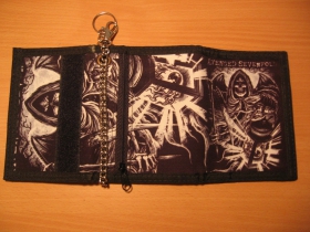 Avenged Sevenfold,  hrubá pevná textilná peňaženka s retiazkou a karabínkou