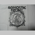 Agnostic Front, biele pánske tričko 100%bavlna 