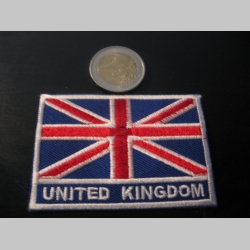 United Kingdom nažehľovacia vyšívaná nášivka (možnosť nažehliť alebo našiť na odev) materiál 100%bavlna 
