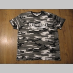 Skinhead pánske maskáčové tričko vzor METRO čierno-bielo-šedé materiál 100%bavlna