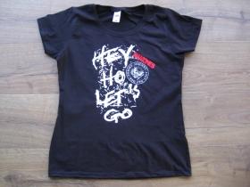 Ramones Hey Ho Lets Go, čierne dámske tričko