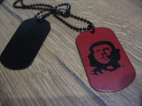 Che Guevara kovový prívesok na krk "Dog Tag" s dvomi známkami