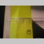 krikľavo žlté tráky  univerzálna nastaviteľná veľkosť, šírka 33mm materiál: 100% polyester    