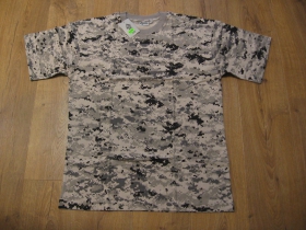 Digi City - Kamuflážne maskáčové tričko COMMANDO Industries Army Style vystužený pás a rukávy Materiál 60% bavlna 40% polyester