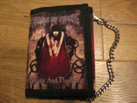 Cradle of Filth hrub&aacute; pevn&aacute; textiln&aacute; peňaženka s retiazkou a karab&iacute;nkou