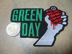 Green Day nažehľovacia nášivka (možnosť nažehliť alebo našiť na odev)